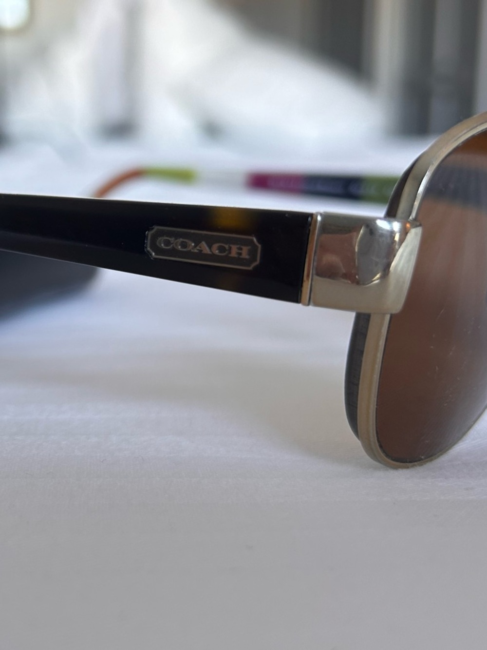 Coach Tortoiseshell Aviators - Picture 2 of 7